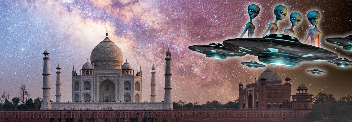 Image of aliens invading the Taj Mahal